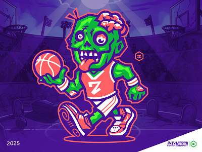 ZOMBIE BASKETBALL MASCOT ( for sale) baseball basketball basketballcartoon basketballmascot branding design gaming halloween halloweenlogo illustration logo mascot sport tournamentlogo zombiecartoon zombielogo zombiemascot