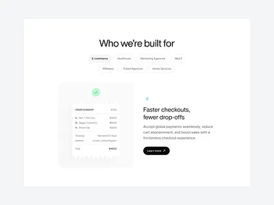 Website section design & Illustration clean section ui website who we are for