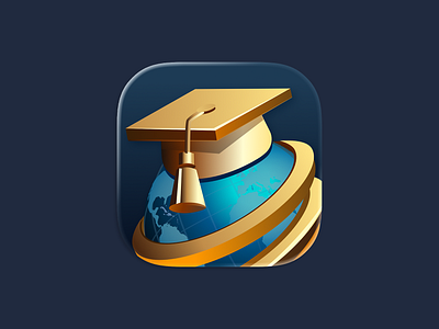 Online school - app icon app app icon education graduation school