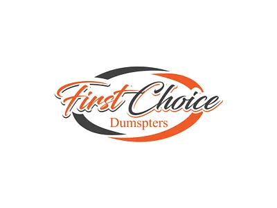 First Choice Dumpters branding design graphic design illustration logo logo design vector