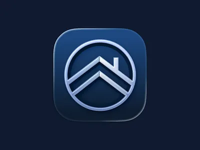 Real estate - app icon app app icon house housing real estate roof