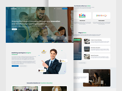 Innovvette Educational website education ui website
