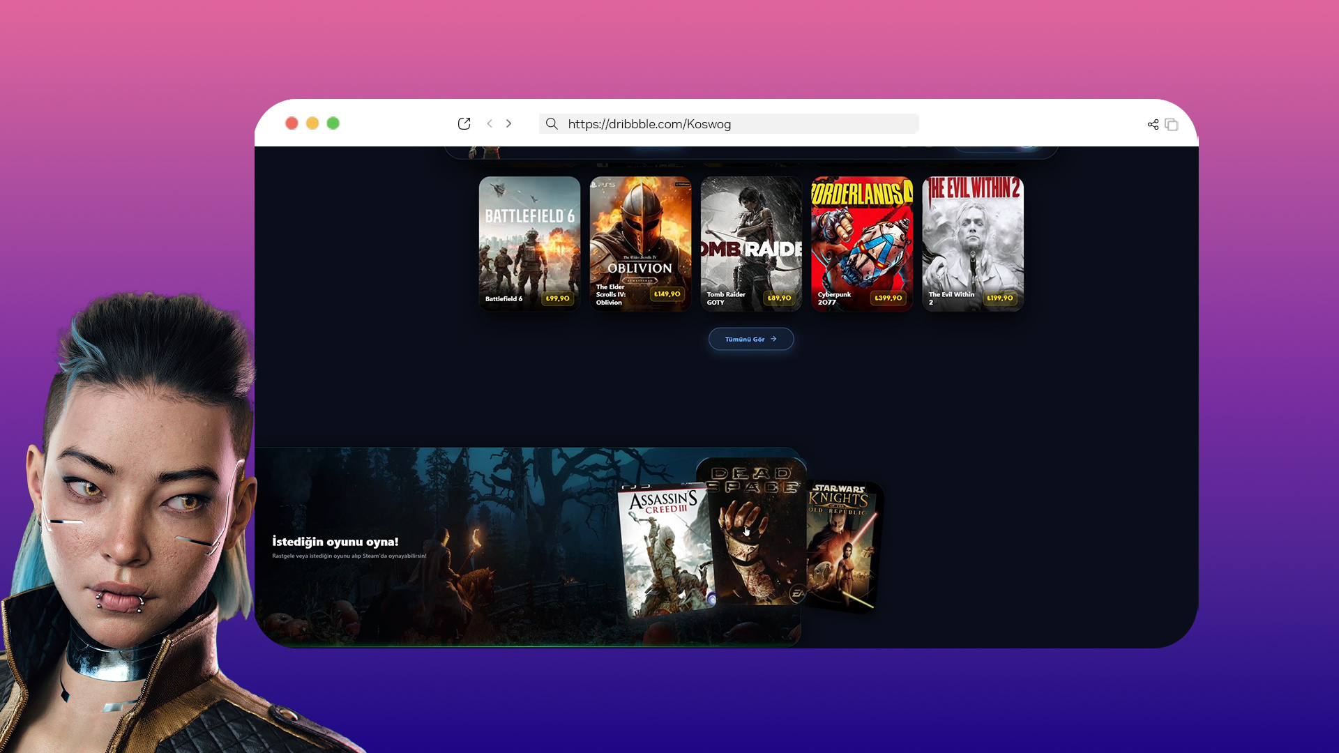 Digital Game Marketplace 2.0 dark theme digital store game hub game market gamin platform marketplace online shop pc games steam ui design video games