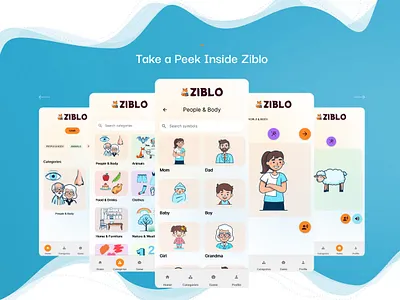 Ziblo ai app branding game graphic design logo typography ui ux web website
