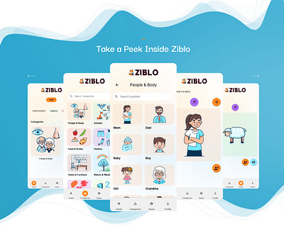 Ziblo ai app branding game graphic design logo typography ui ux web website