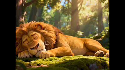 The Lion and the Mouse 3d 3dart 3dcharacter 3ddesign 3dillustration animation cartoonanimation character creativestudio designinspiration illustration motiondesign