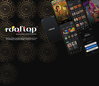 Rooftop APP Redesign- UI/UX redesign branding graphic design ui