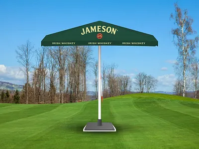 Heavy Duty Square Parasol – Custom Printed Commercial Parasol event parasol uk