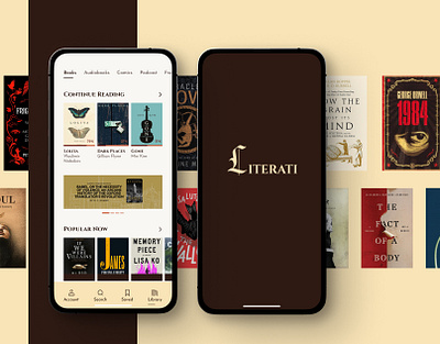 Literati Mobile App app mobile mobile app ui ui design ux ux design uxui web webdesign