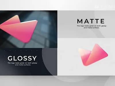 Logo Mockup Pack - Glossy & Matte Surfaces branding clean design glossy light logo matte minimal mockup modern presentation print product professional realistic reflection showcase surface template texture