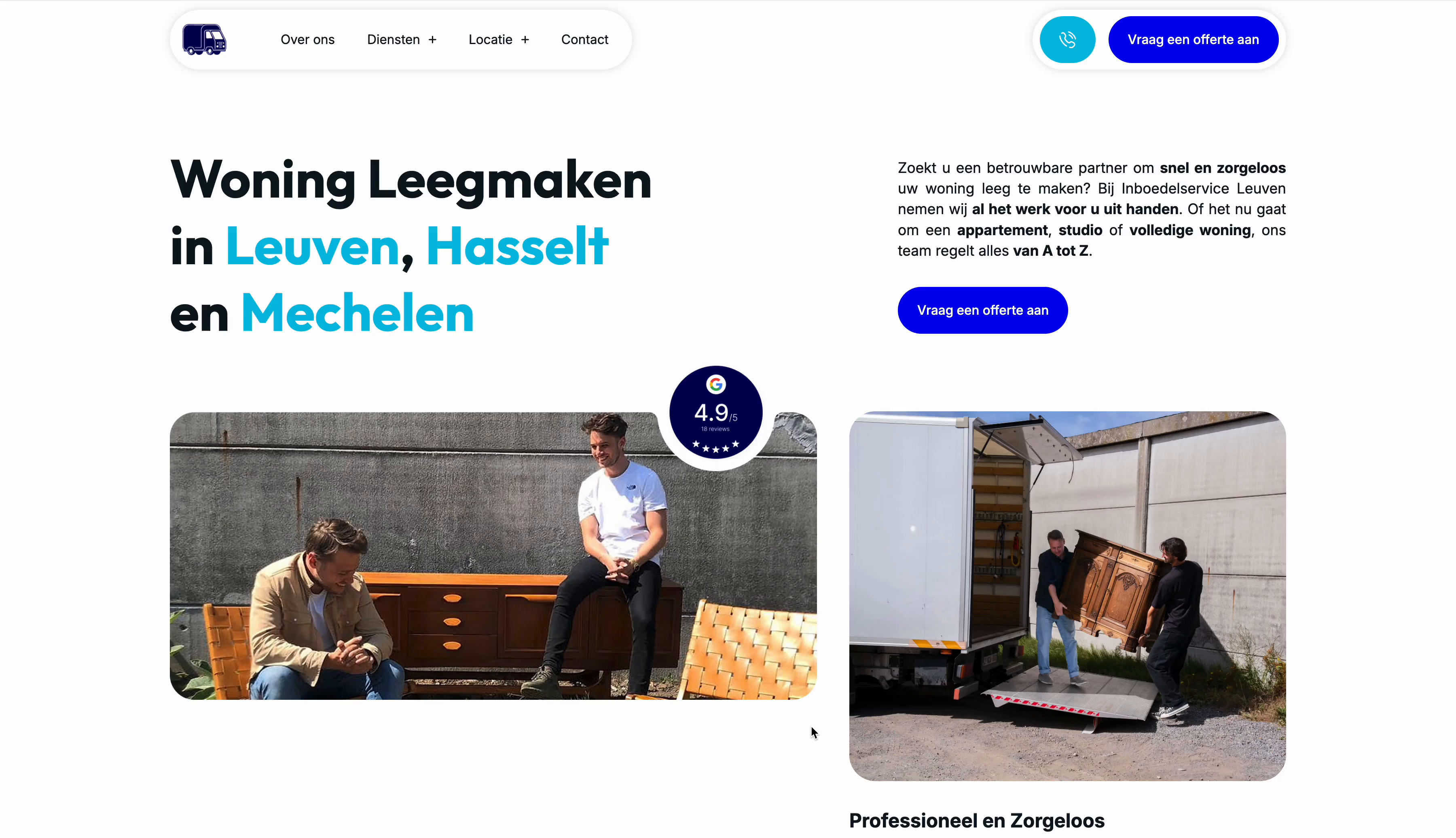 Example of Landingpage Design & Development