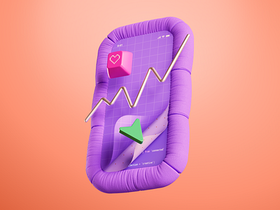 Smartphone Metaphor – 3D Illustration, CG Visualization 3d 3d art 3d concept design 3d design 3d digital art 3d graphic 3d graphics 3d illustration 3d render 3d visual cg cg art cg illustration colorful digital art graphic design illustration illustration art modern render