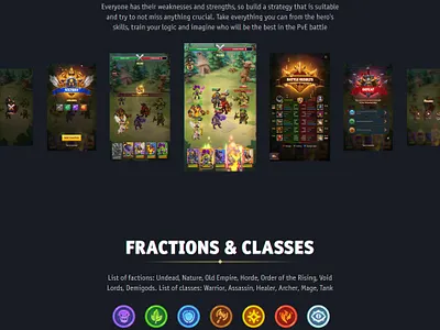 Battle UI battle design fraction game game ui icon ui uiux