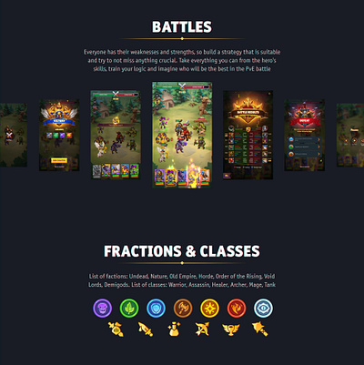 Battle UI battle design fraction game game ui icon ui uiux