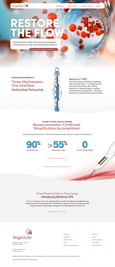 Medical Device brand development branding graphic design ux website