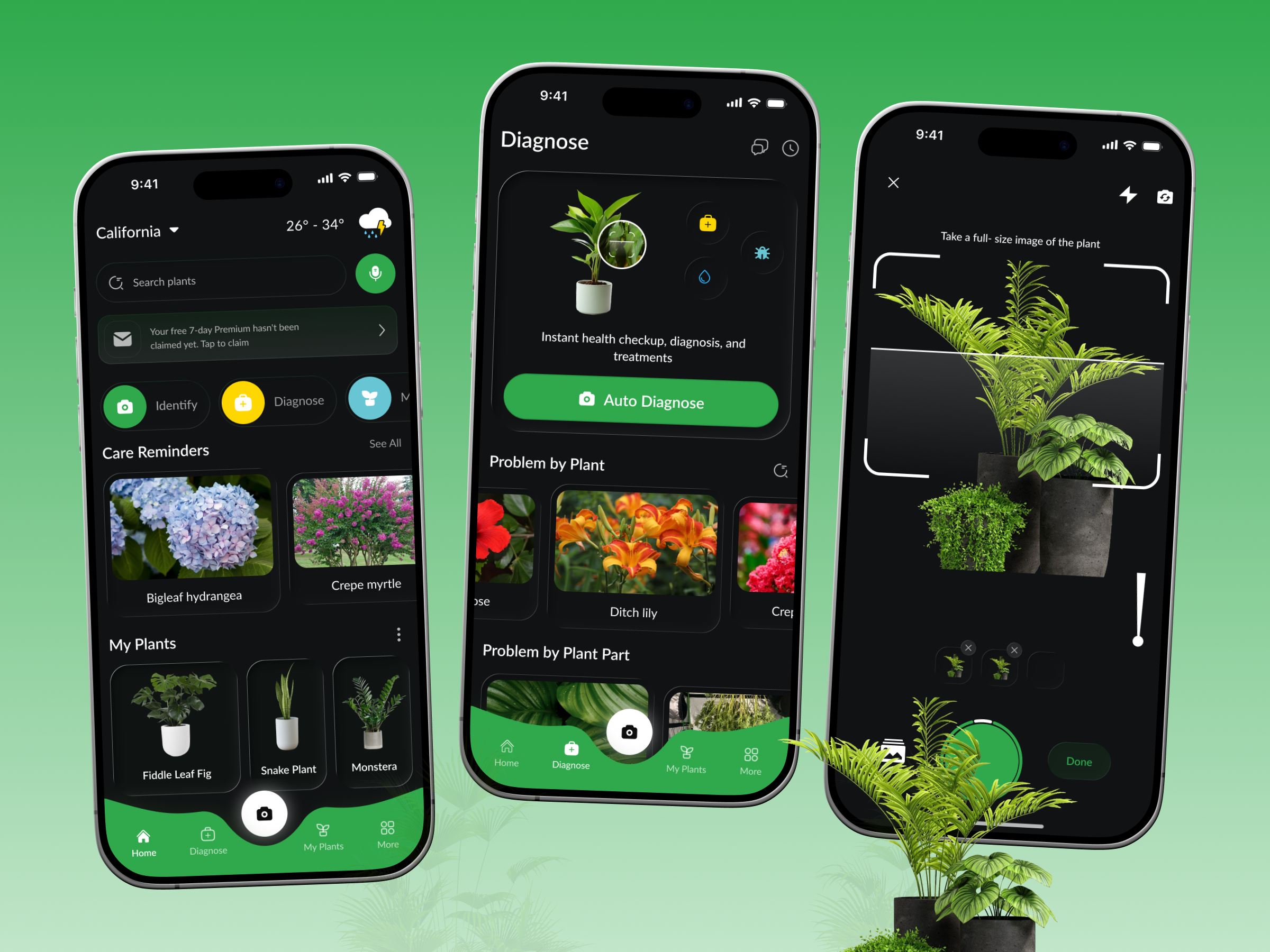 PictureThis – Plant Identification & Care App ai app app design mobile app nature picturethis plant plant app plant care app product design scan scanning ui design ui ux ux design