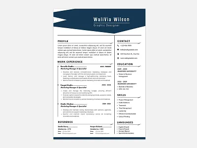 C.V / Resume Design Template-Word, InDesign & CANVA c.v c.v pages cv template resume resume pages resume template