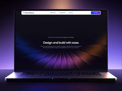 EternaCloud Website Design: Homepage animation design design studio graphic design illustration interaction interface landing landing page motion design motion graphics ui user experience ux web web design webdesign website website design