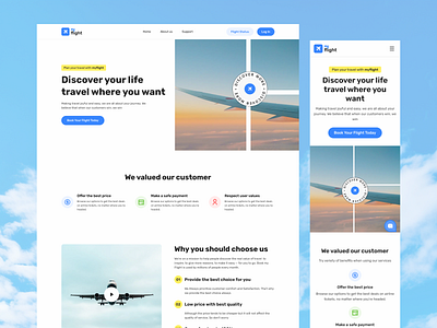 About Us Page Design for Flight Booking Website ✈️ about us about us page app design clean design design agency flight booking website design illustration minimal travel app travel app design travel website ui ui ux design ui ux design agency ui ux designer ux ux design web design website design