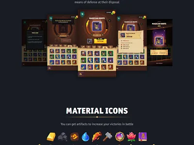 Forge and materials forge game game ui icon progressbar ui uiux