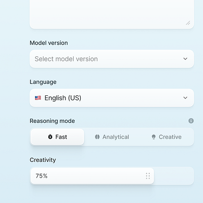 OKLCH components components dashboard form saas segmented control slider text input ui