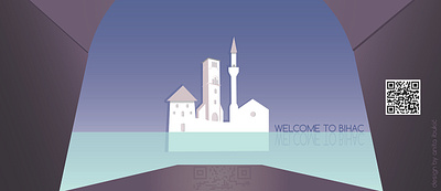 Illustration Welcome to Bihac branding graphic design illustration ui vector