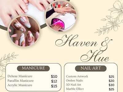 Flyer - Haven & Hue branding design graphic design illustration logo motion graphics typography ui ux vector