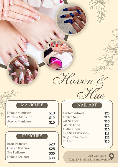 Flyer - Haven & Hue branding design graphic design illustration logo motion graphics typography ui ux vector