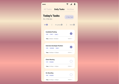 Day 42 - Todo list graphic design ui