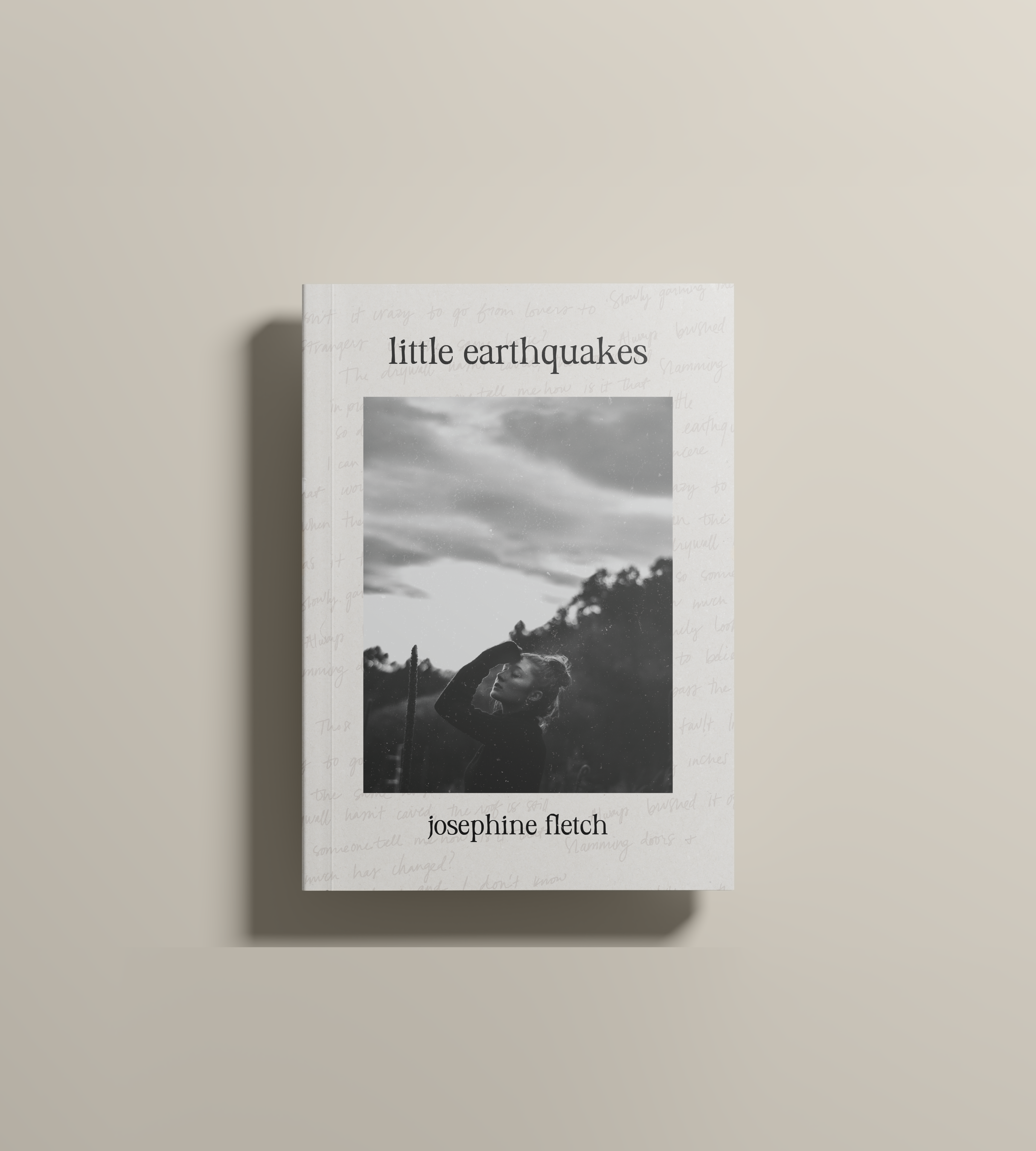 Book Cover Design | Little Earthquakes graphic design photography print design typography