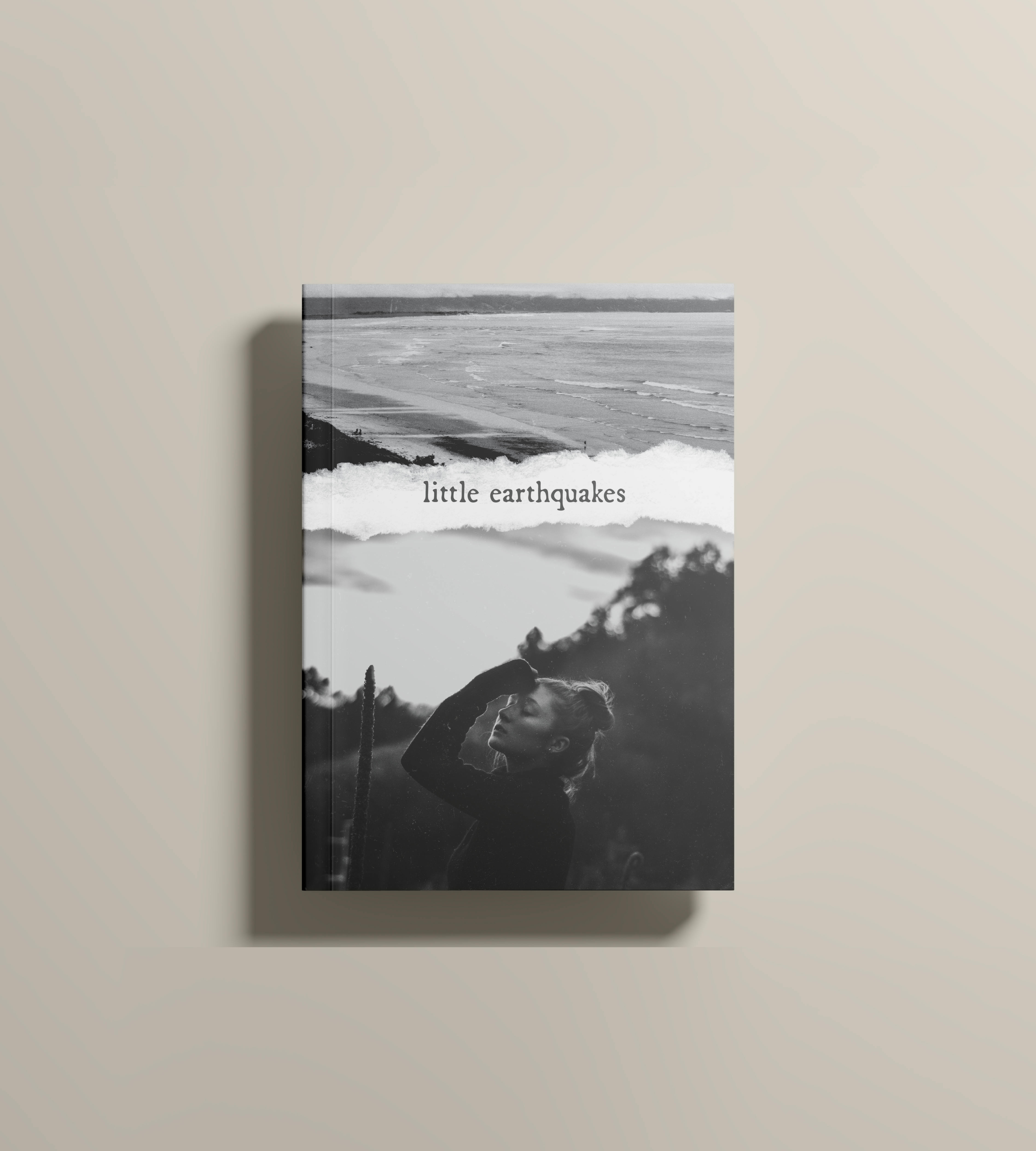 Book Cover Design | Little Earthquakes book cover design graphic design photography print design typography