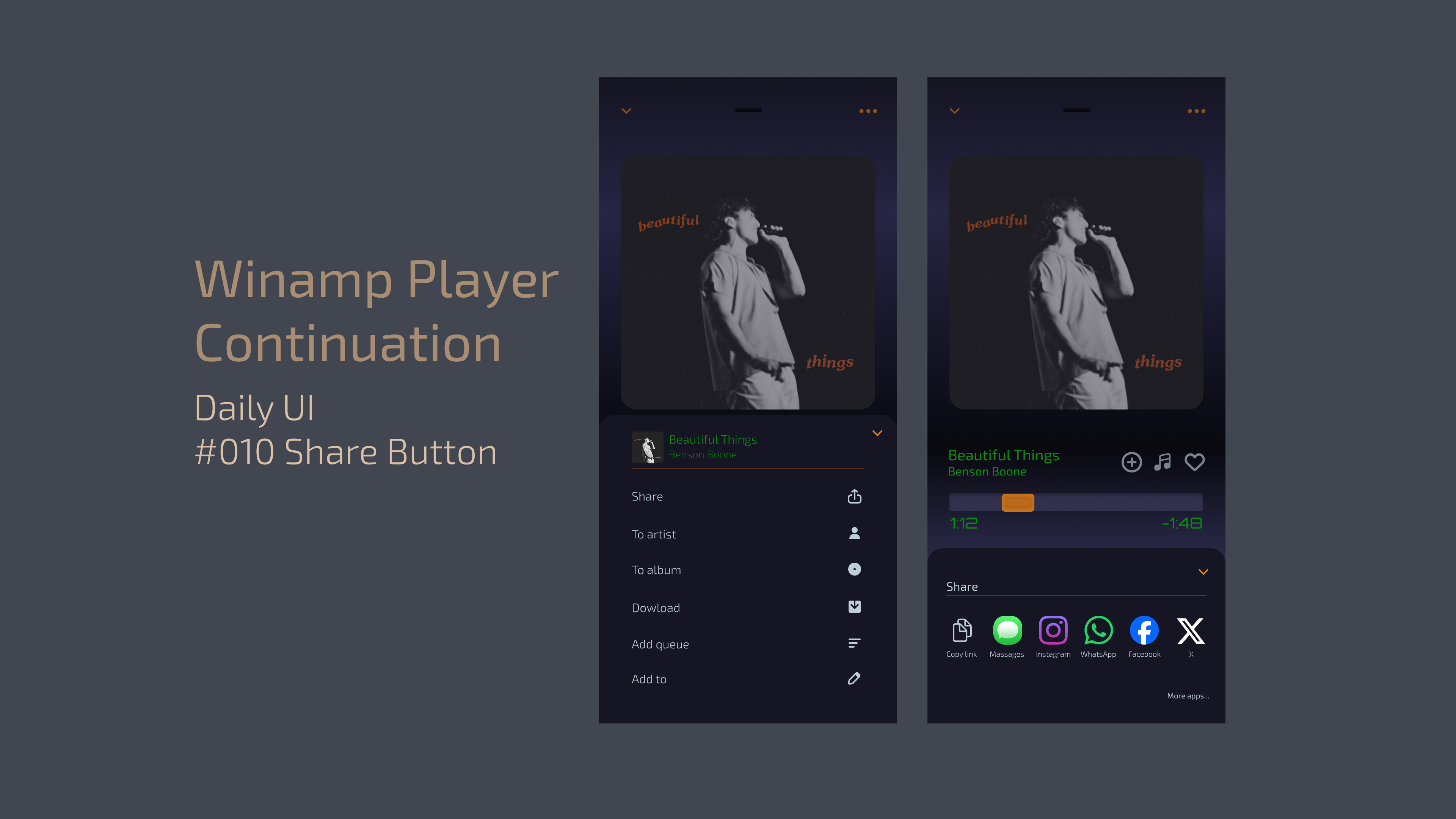Share Button dailyui graphicdesign sharebutton ui uidesign uxui