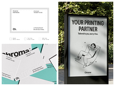 Chroma Rebranding – Physical Assets animation banner brand guidelines brand identity branding business cards chroma design graphic design illustration logo motion graphics outdoor rebranding ui unikorns vector visual identity