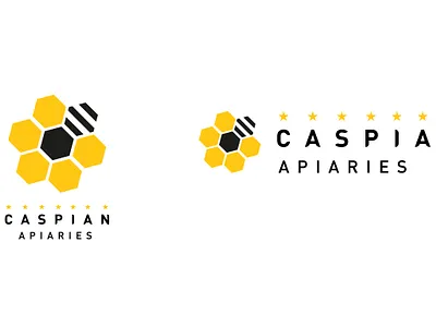 Caspian Apiaries branding logo