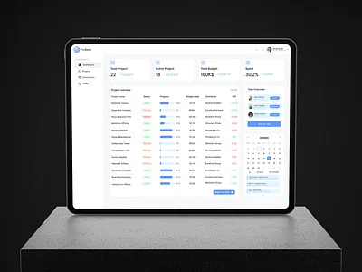 Real Estate Project Dashboard — Modern SaaS UI dashboard investmentdashboard landing page proptech realestate realestatedashboard saasdashboard ui uiuxdesign