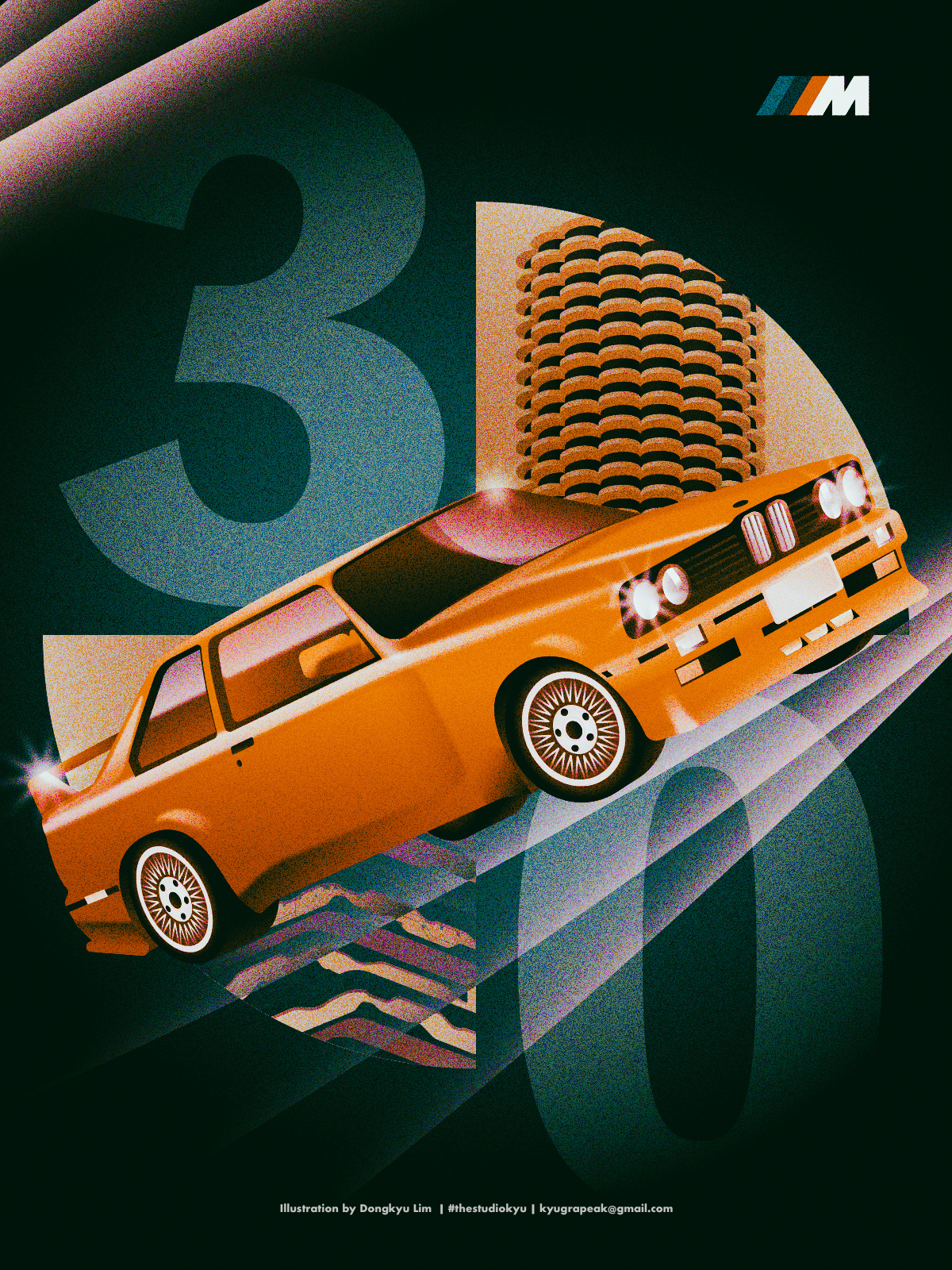 Example of Custom Automotive Illustration