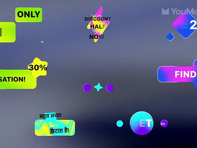 Neon Titles - Colorful Promo Pack ad animation bright colorful discount dynamic edit energy fashion glow gradient modern motion neon promo sale social titles typography vibrant