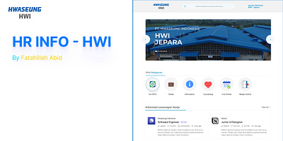 🏢 HWI Jepara — HR Information Portal Website corporateweb dashboard dashboarddesign figma hris hrwebsite landingpage uiux uiuxdesign uiuxinspiration webdesign website