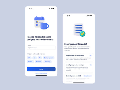 Daily UI #01 — Newsletter Sign Up ui