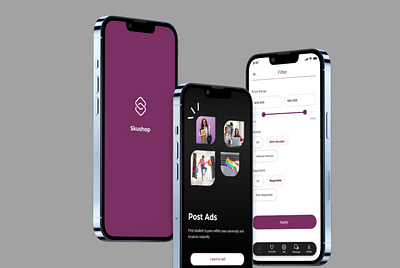 Skushop online marketplace mobile app design graphic design illustration mobile app product design ui ux