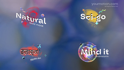 Organic Titles - Creative Fluid Motion Pack abstract animation art creative design dynamic fluid gradient minimal modern motion motiondesign natural organic particles smooth soft stylish titles typography