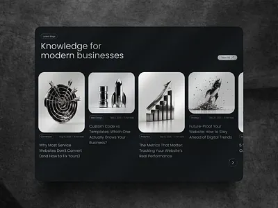 Premium Blog Section - Clean & Modern Design blog preview blog section blogdesign business website clean design clean ui figma minimaldesign modern design premium design tech website uiux