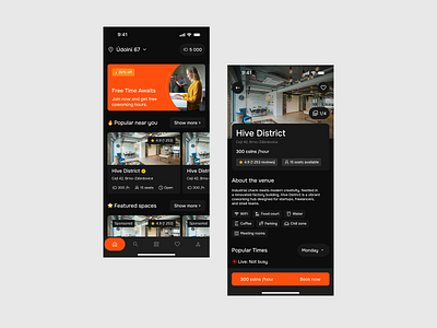 Coworking app concept