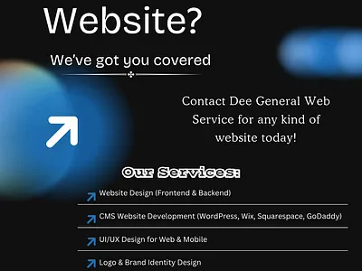DEE GENERAL - FLYER branding design graphic design illustration logo motion graphics typography ui ux vector