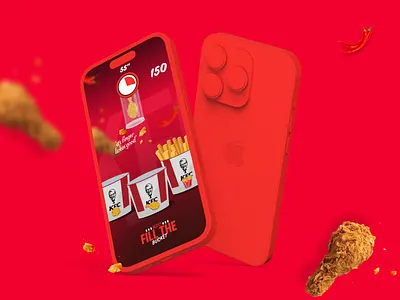KFC — UI/UX Design app design clean finger free game game design kfc kfc game kfc game design kfc mobile design minimal mobile design ui ui design uiux