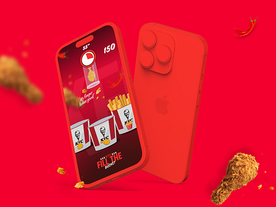 KFC — UI/UX Design app design clean finger free game game design kfc kfc game kfc game design kfc mobile design minimal mobile design ui ui design uiux