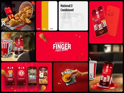 KFC — Game Bento bento bento box bentogrid clean design game design kfc kfc game minimal mobile design ui ui design uiux ux ux design