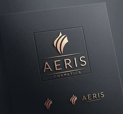 Aeris Cosmetics Logo bold logo branding business logo cosmetic logo custom logo icon iconic logo illustration logo designer logo mockup logo type modern logo sleek symbol typography vector