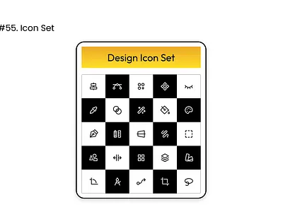 Daily UI 055 : Icon Set 55 dailyui design icon icon set ui ux