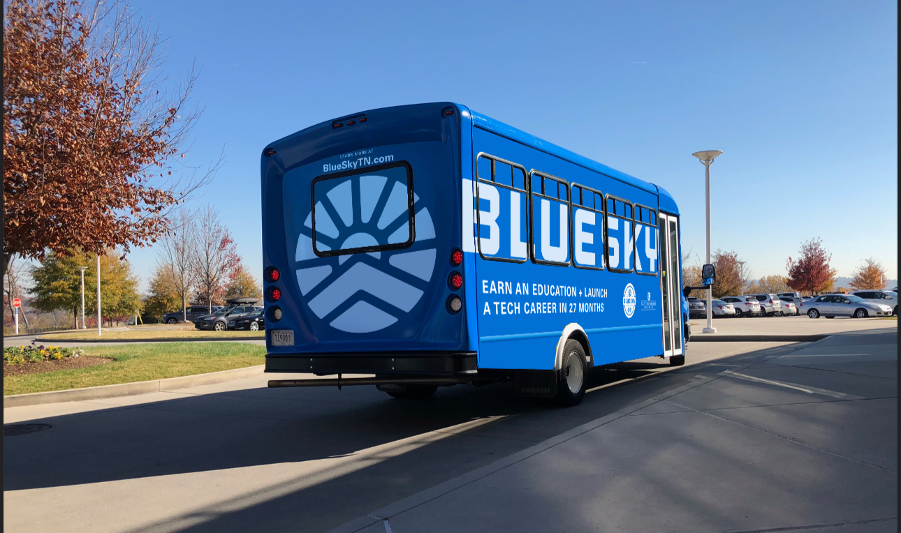 Shuttle Wrap art direction branding bus shuttle wrap graphic design logo vehicle wrap